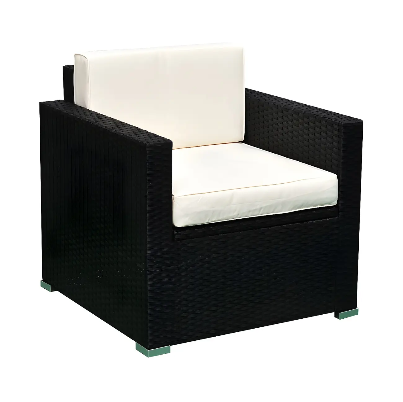 Modern Waterproof Wicker Outdoor Sofa with Storage Image - 2 | homeyfad