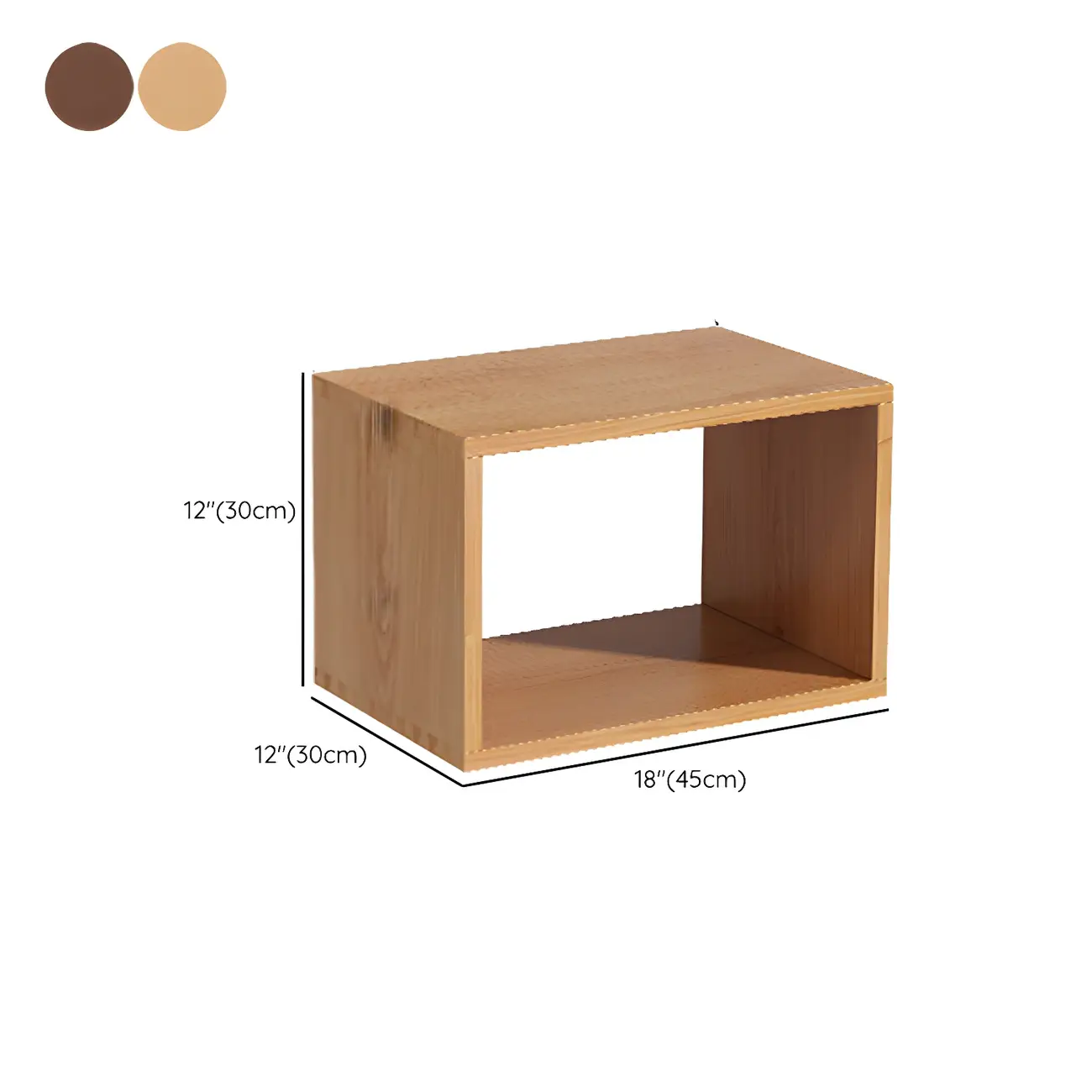 Minimalist Solid Wood Geometric Open Back Cube Bookcase Image - 16 | homeyfad
