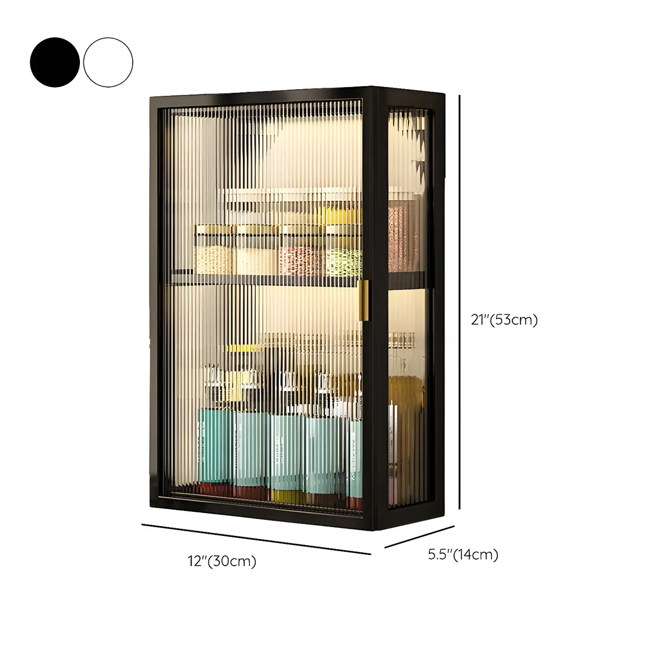 Modern Black Metal Floating Curio Cabinet for Kitchens #size | homeyfad