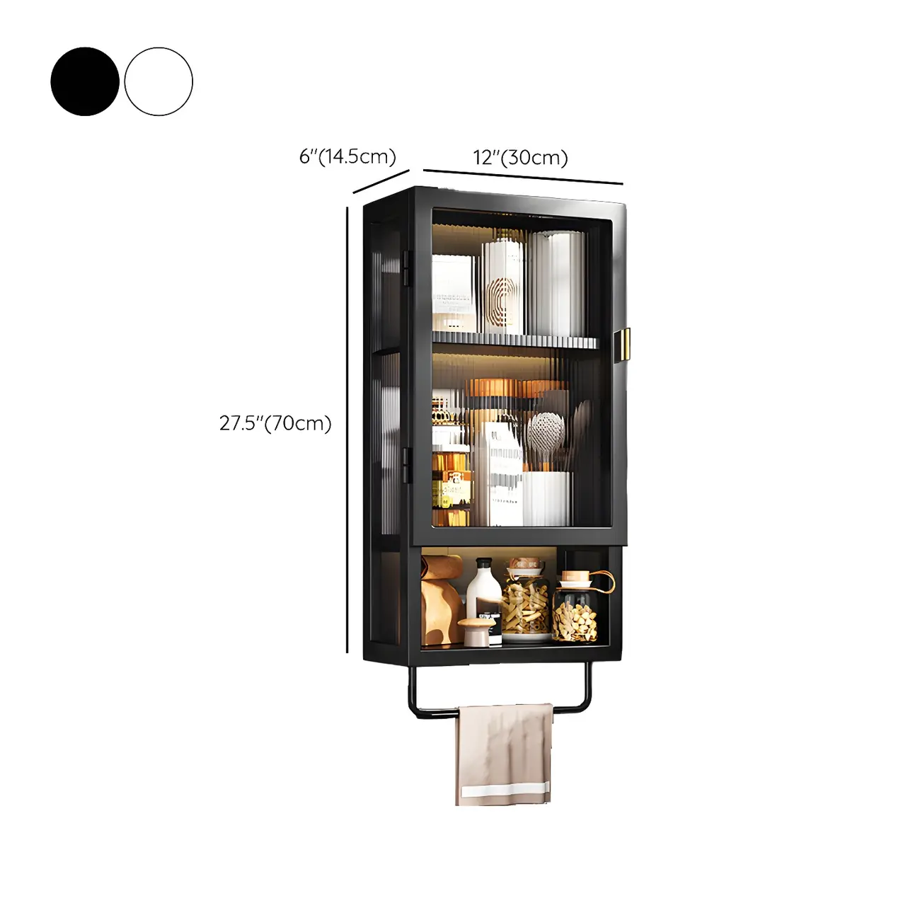 Modern Black Metal Floating Curio Cabinet for Kitchens Image - 34 | homeyfad
