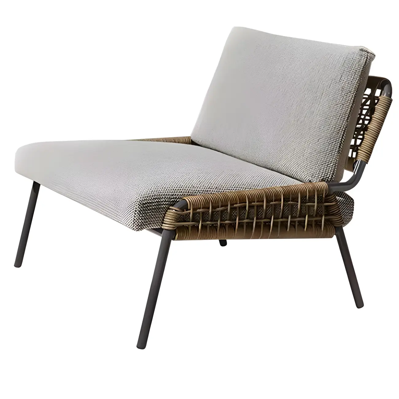 Modern Metal Frame Patio Sofa for Outdoor Elegance Image - 2 | homeyfad