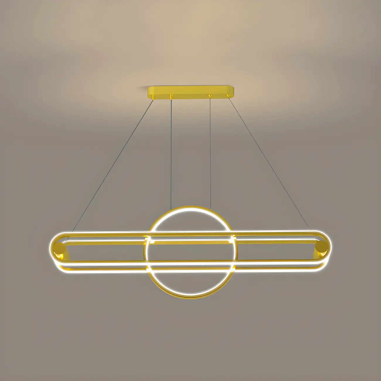 Adjustable Modern Iron Linear Pendant Light Image - 5 | homeyfad