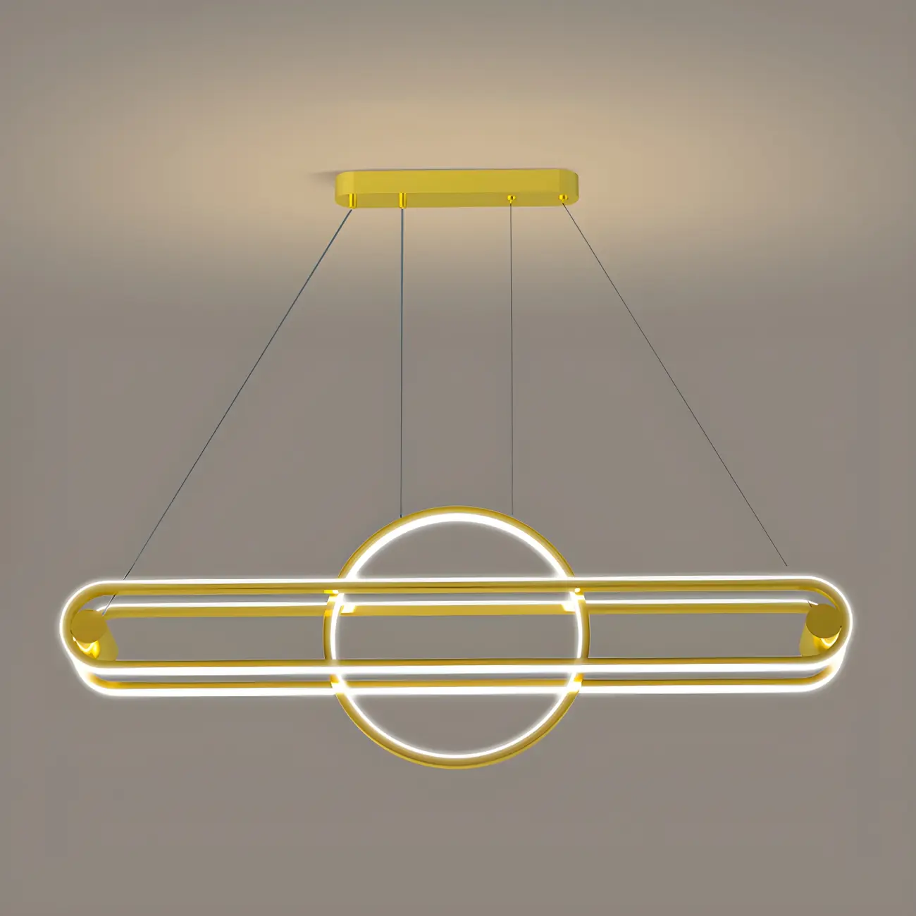 Adjustable Modern Iron Linear Pendant Light Image - 8 | homeyfad