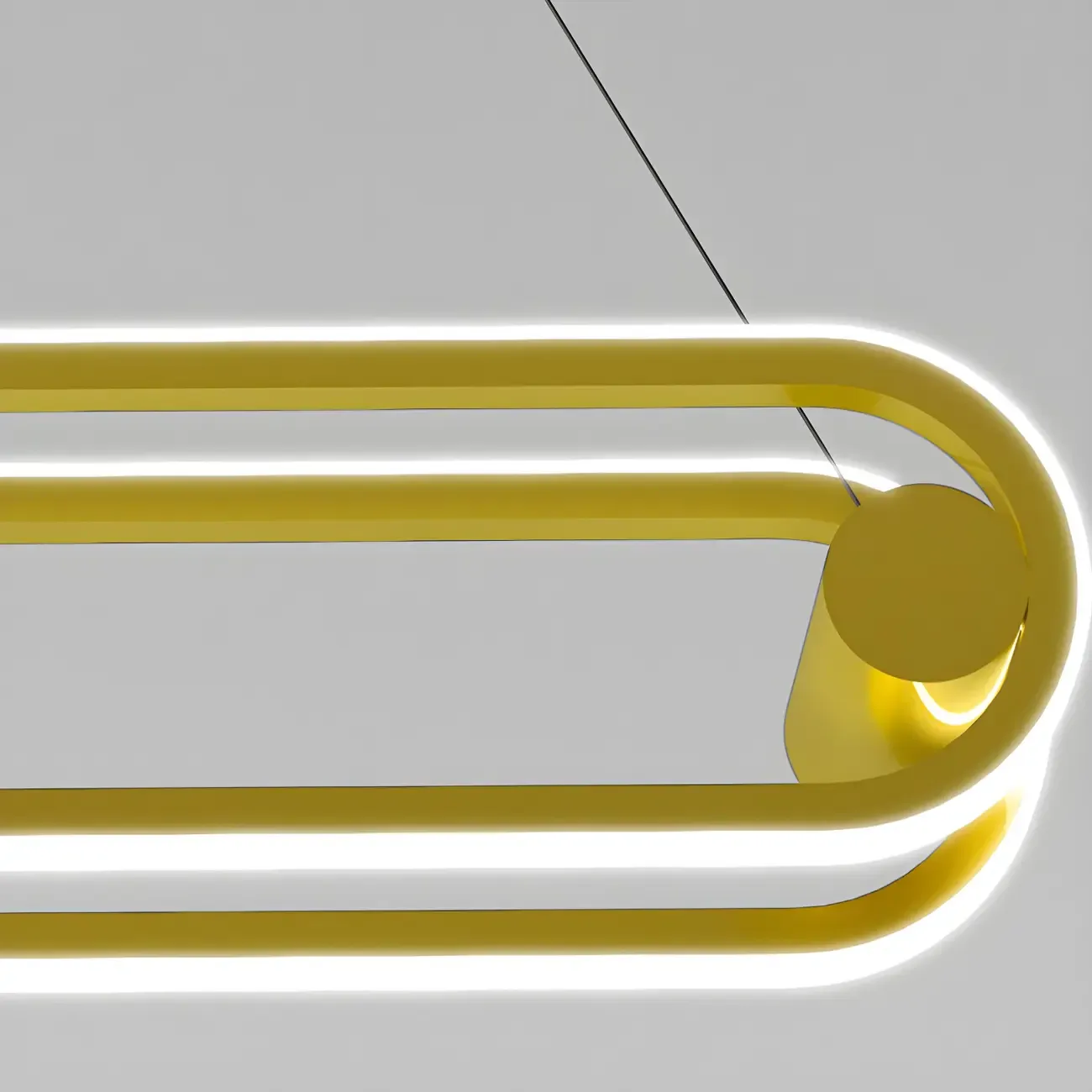 Adjustable Modern Iron Linear Pendant Light Image - 11