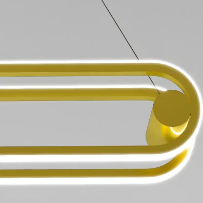 Adjustable Modern Iron Linear Pendant Light Image - 11