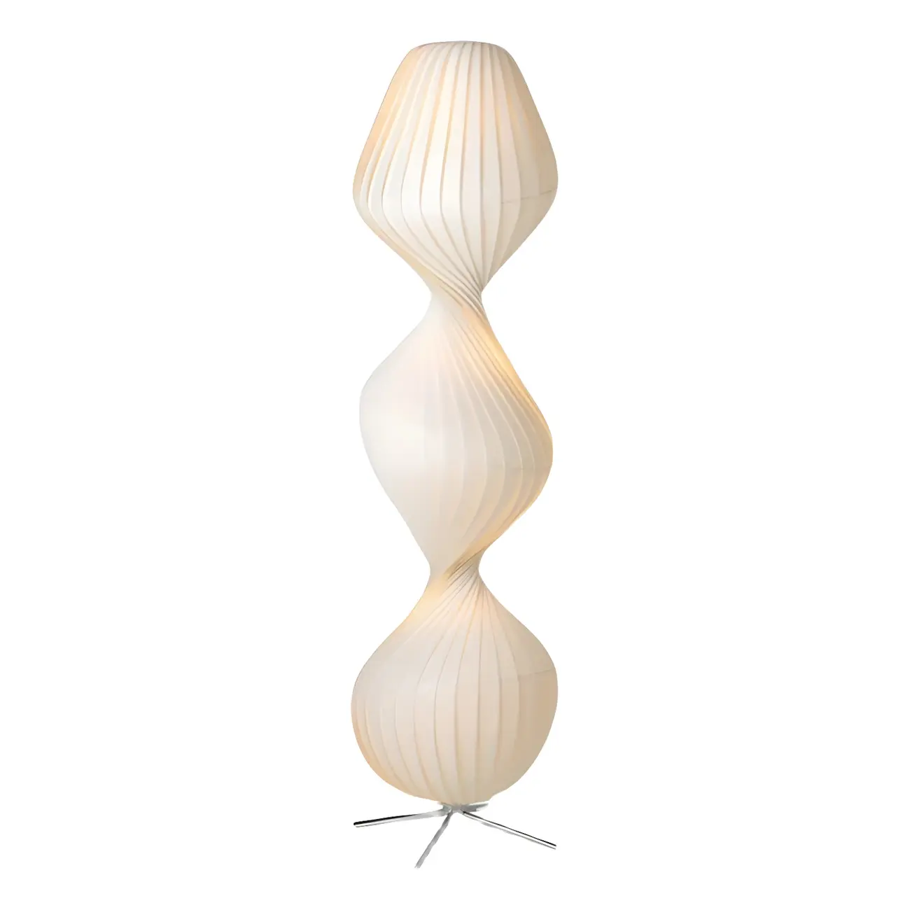Modern Plastic Floor Lamp Sculptural Design for Living Room Image - 6 | homeyfad