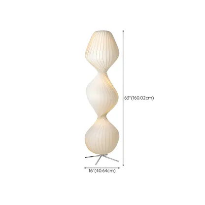 Modern Plastic Floor Lamp Sculptural Design for Living Room Image - 13