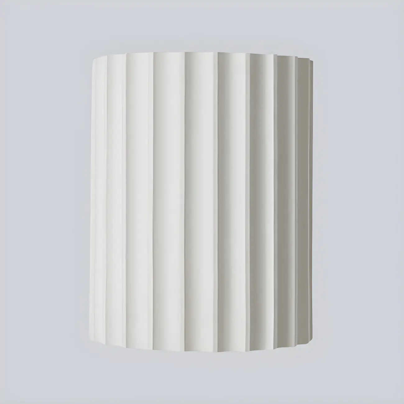 Modern Ribbed Half Cylinder Up Down Wall Sconce Image - 8 | homeyfad