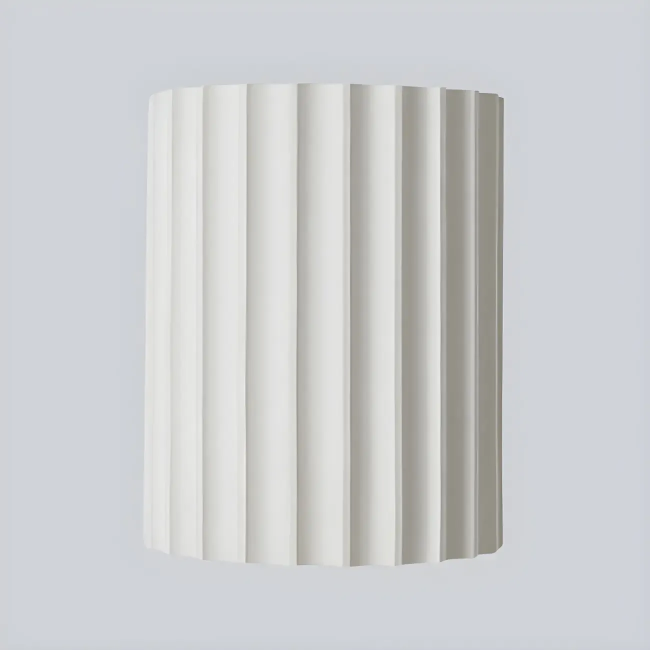 Modern Ribbed Half Cylinder Up Down Wall Sconce Image - 8