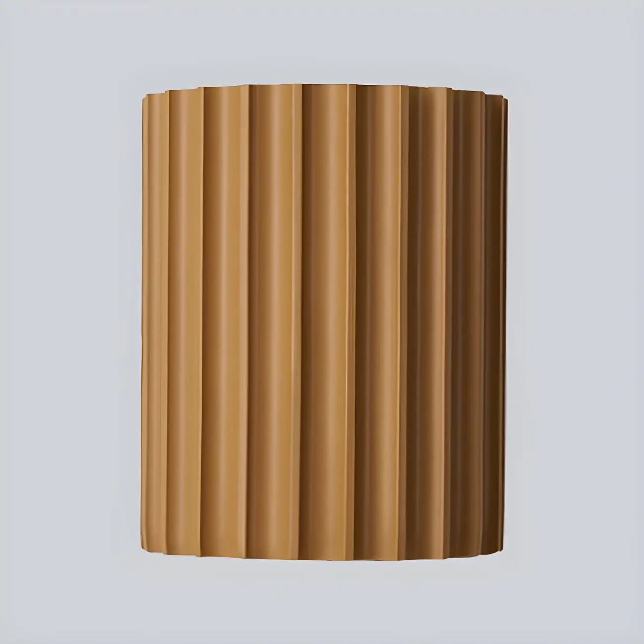 Modern Ribbed Half Cylinder Up Down Wall Sconce Image - 10 | homeyfad