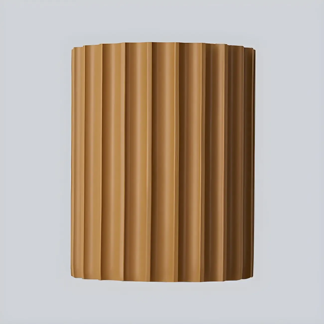 Modern Ribbed Half Cylinder Up Down Wall Sconce Image - 10