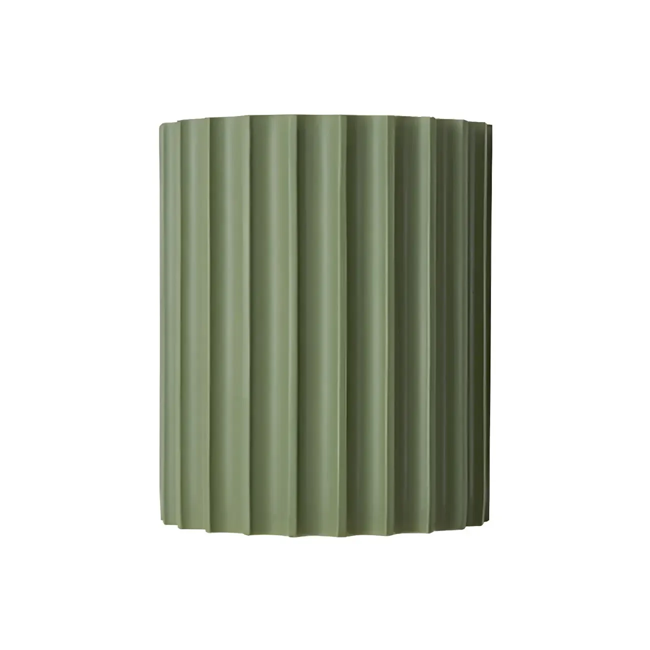 Modern Ribbed Half Cylinder Up Down Wall Sconce Image - 12