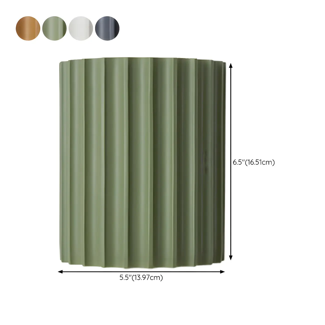 Modern Ribbed Half Cylinder Up Down Wall Sconce #size | homeyfad