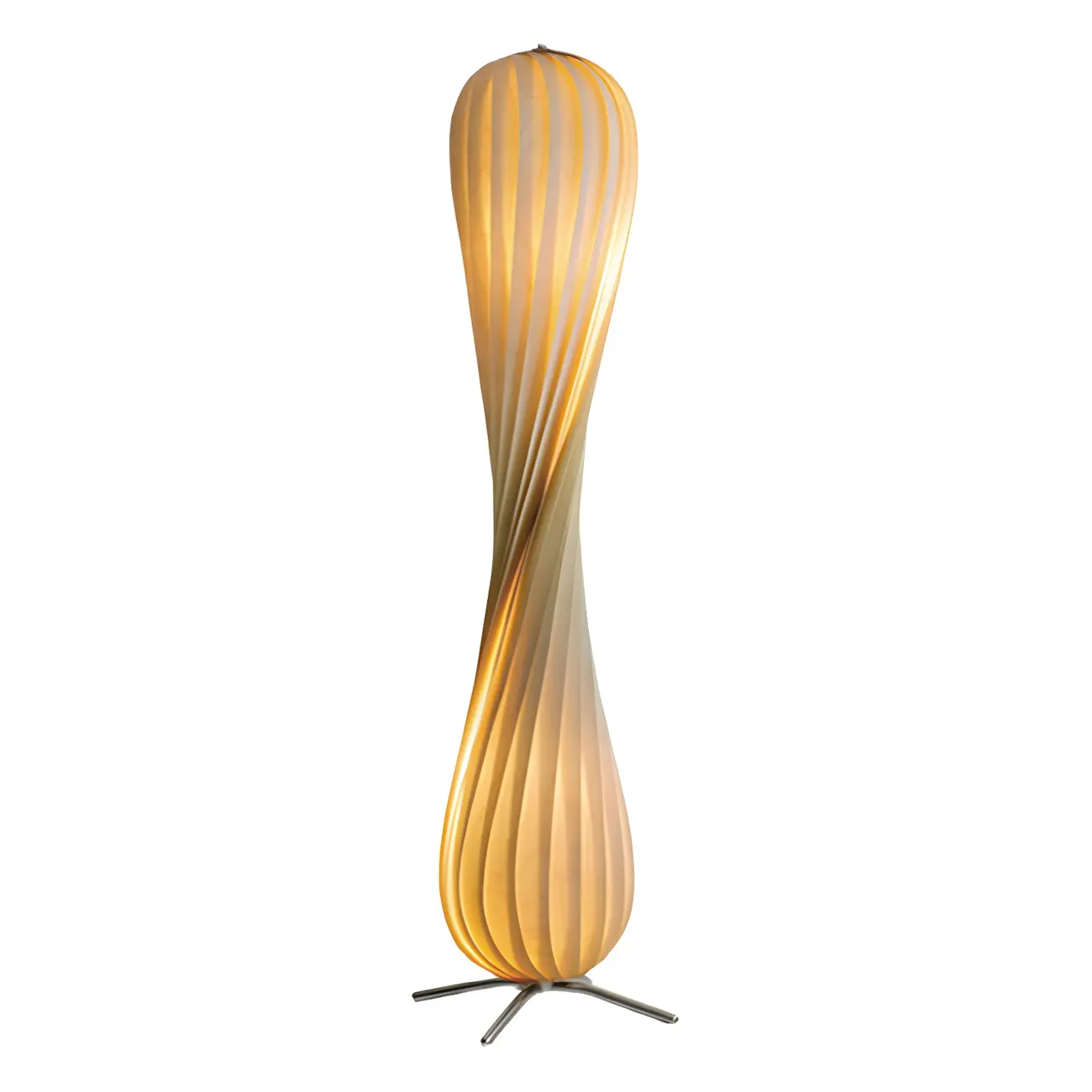 Novelty Wooden Spiral Twisted Floor Lamp for Living Room Image - 6 | homeyfad