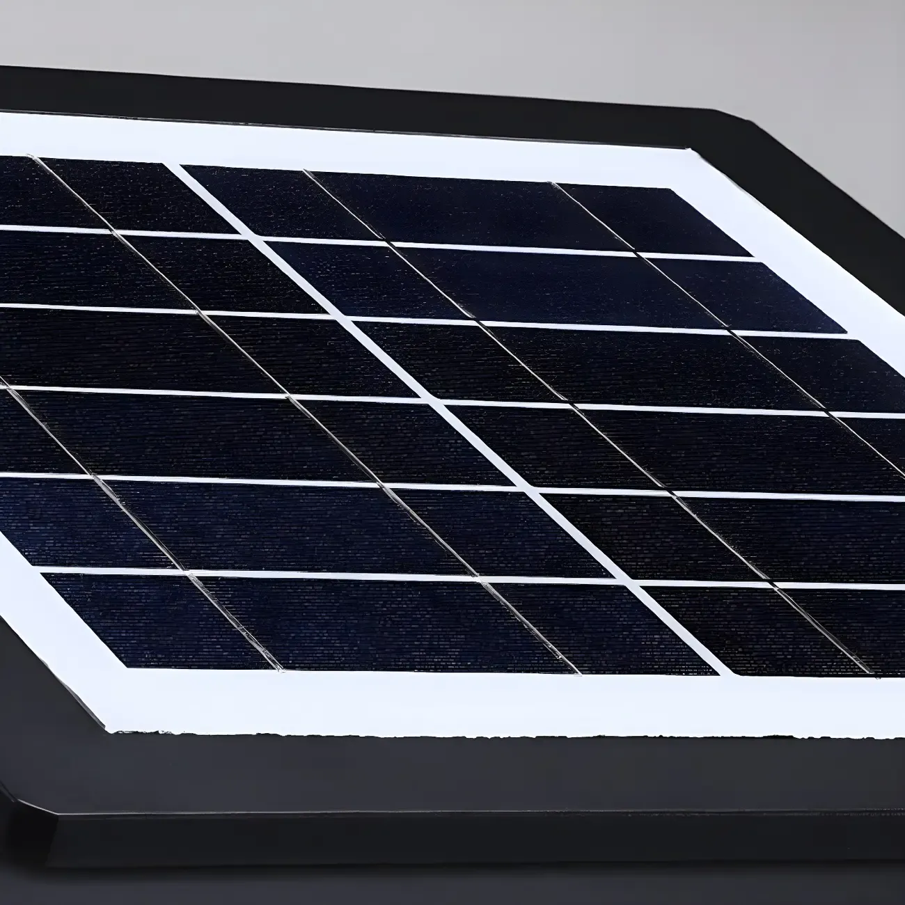 Solar Black White Ambient Post Cap Light Image - 18