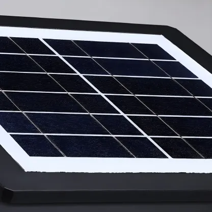 Solar Black White Ambient Post Cap Light Image - 18