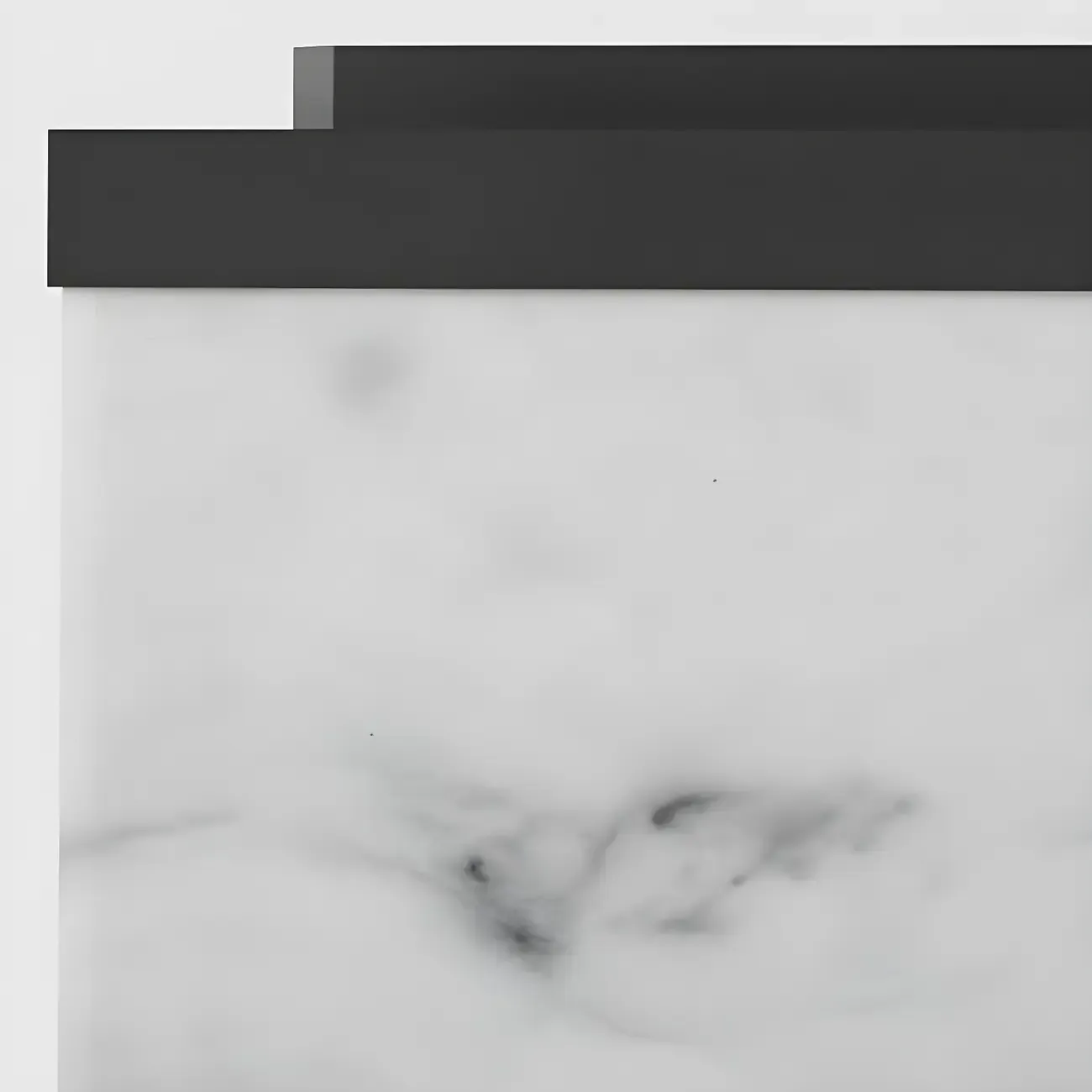 Solar Black White Ambient Post Cap Light Image - 19