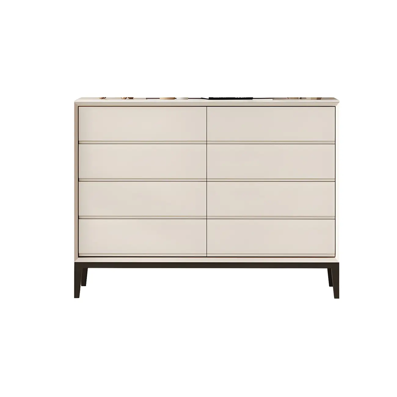 Elegant White Wooden Dresser Chest with 6-Storage Drawers Image - 2 | homeyfad