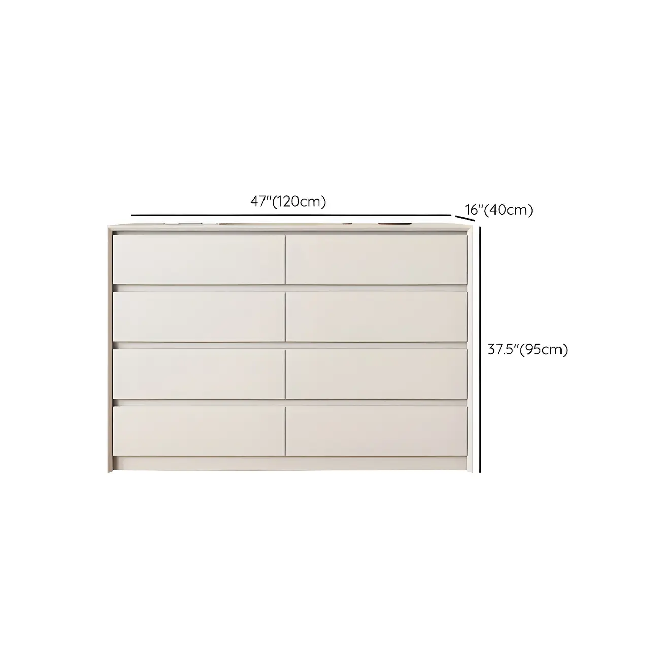 Elegant White Wooden Dresser Chest with 6-Storage Drawers #size | homeyfad