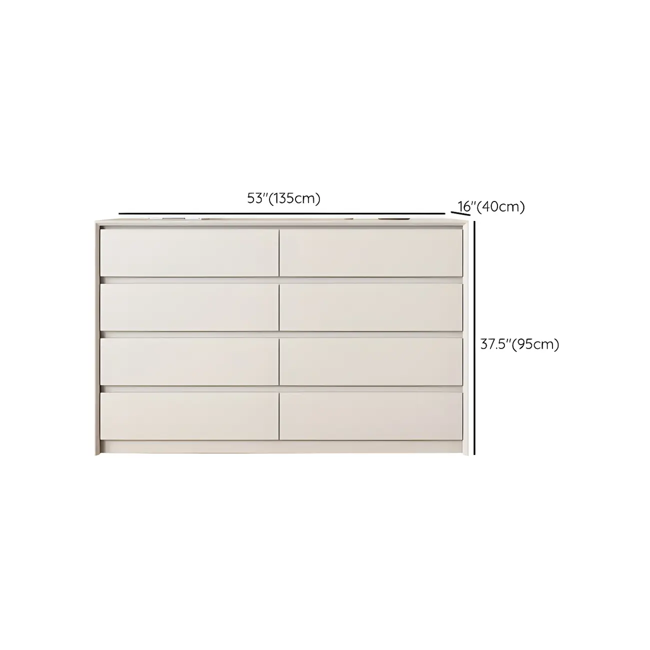 Elegant White Wooden Dresser Chest with 6-Storage Drawers Image - 20 | homeyfad