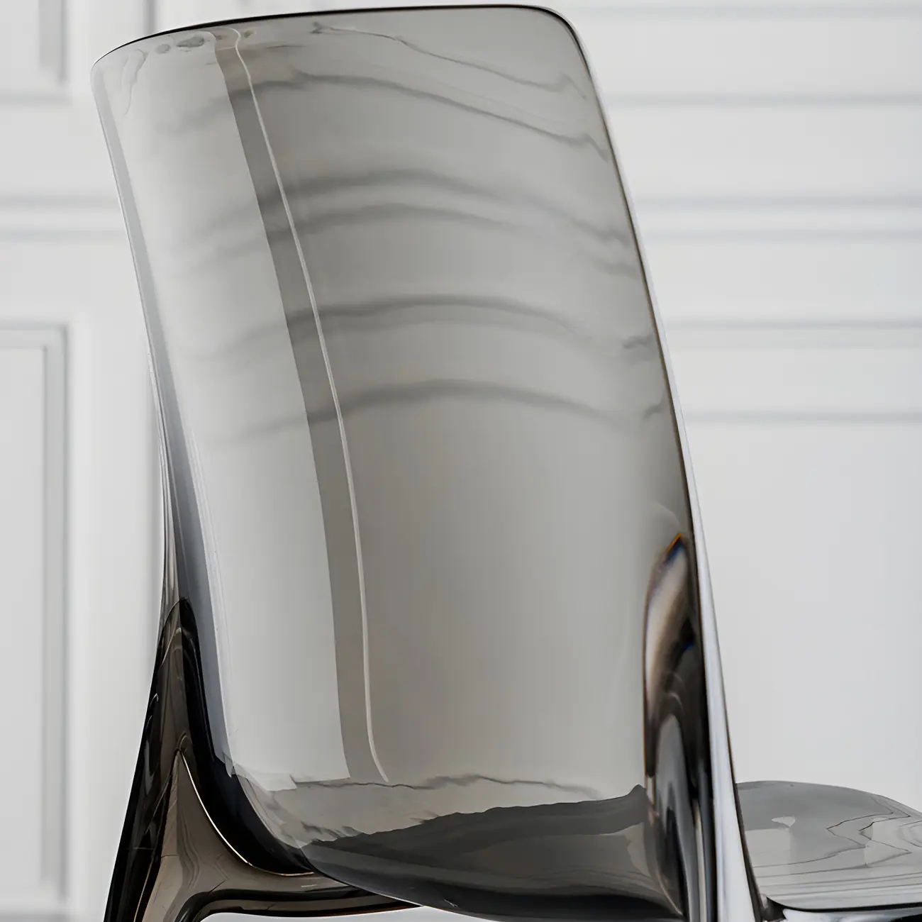 Amber Acrylic 	Armless Low Back Dining Chair Image - 12 | homeyfad