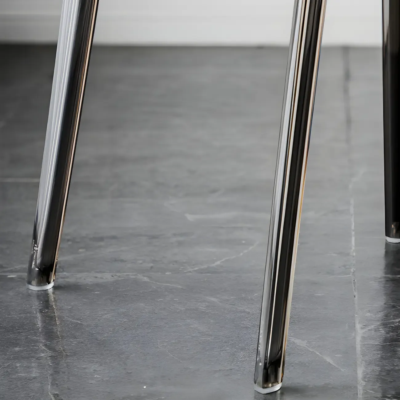 Amber Acrylic 	Armless Low Back Dining Chair Image - 17