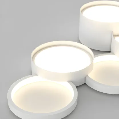 6/8-Light Modern White LED Pendant Light for Kitchen Image - 11