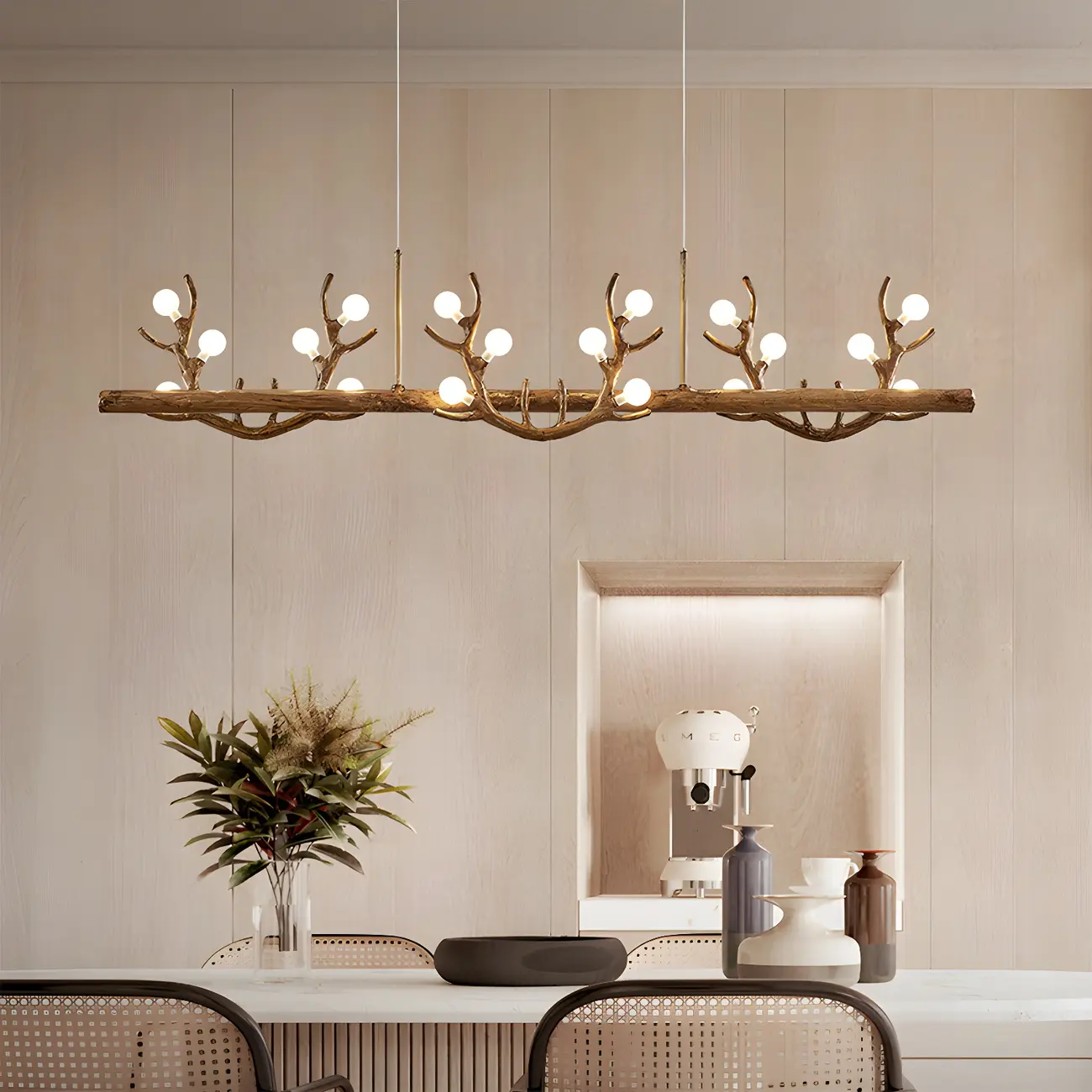 Nordic Antler Modern Island Pendant Light for Kitchen | homeyfad