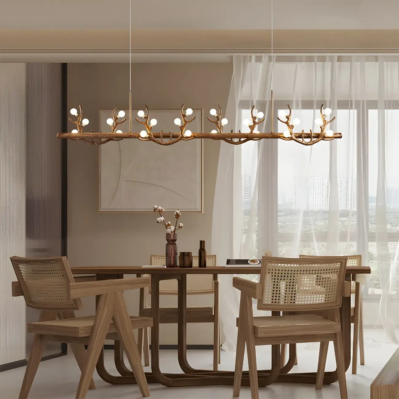 Nordic Antler Modern Island Pendant Light for Kitchen