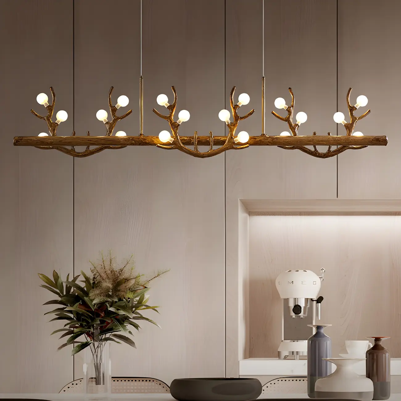 Nordic Antler Modern Island Pendant Light for Kitchen | homeyfad