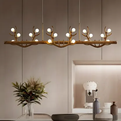 Nordic Antler Modern Island Pendant Light for Kitchen