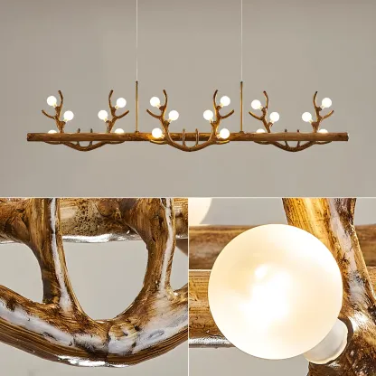 Nordic Antler Modern Island Pendant Light for Kitchen