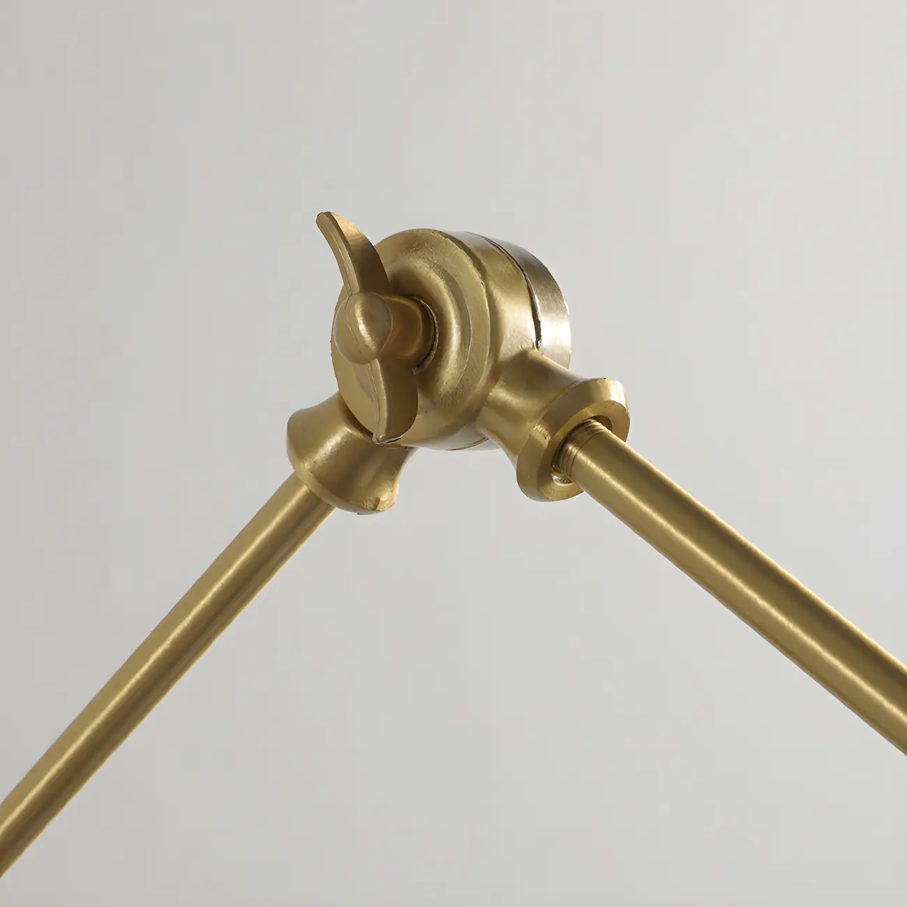 Vintage Wood Base Brass Metal Swing Arm Wall Light Image - 18 | homeyfad