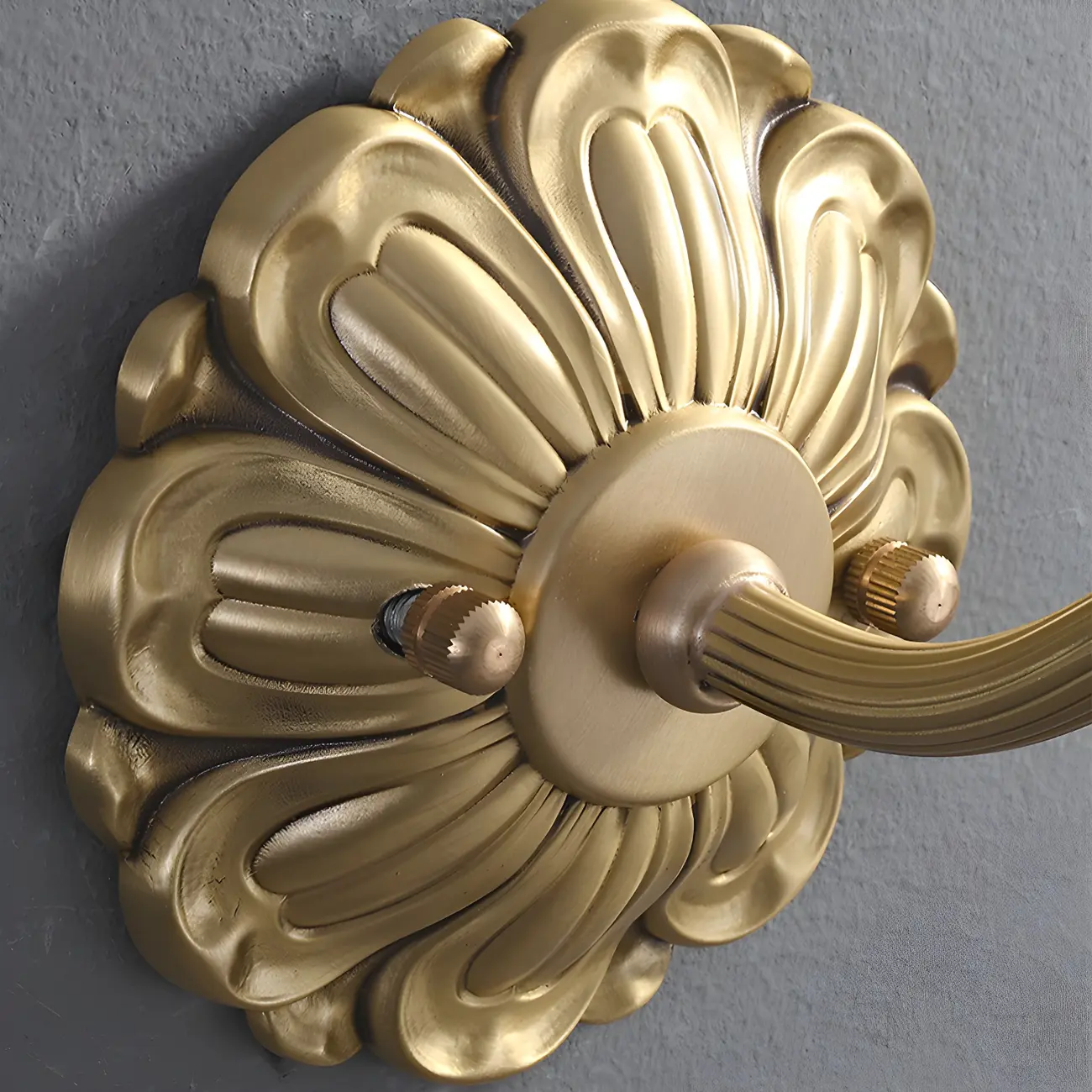 Vintage White Flower Glass Wall Sconce for Bedroom Decor | homeyfad