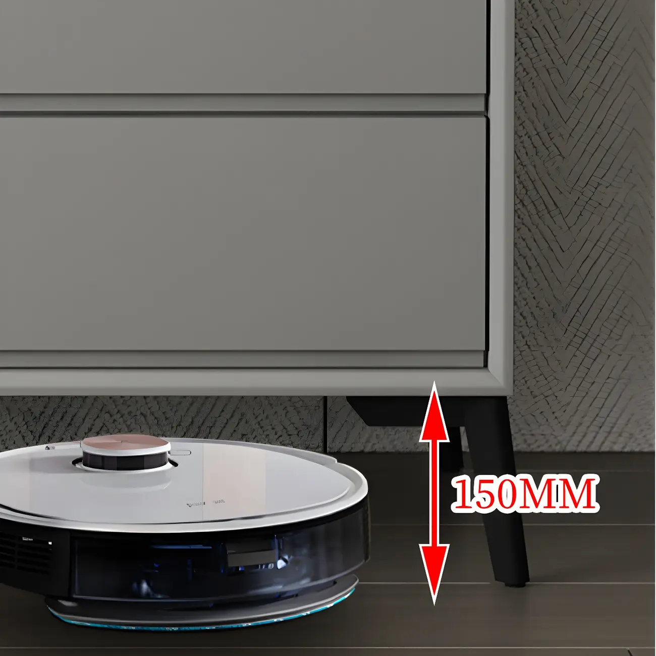 Minimalist Light Gray Wooden Dresser with Drawers Storage Image - 15 | homeyfad