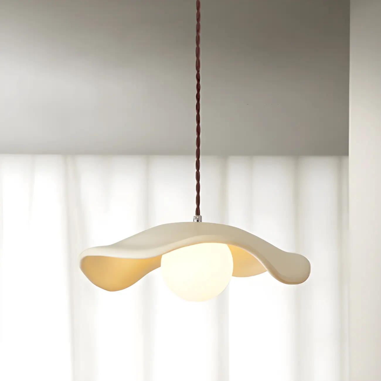 Mini Resin Saucer Pendant Light for Kitchen Island Hanging  Image - 3 | homeyfad