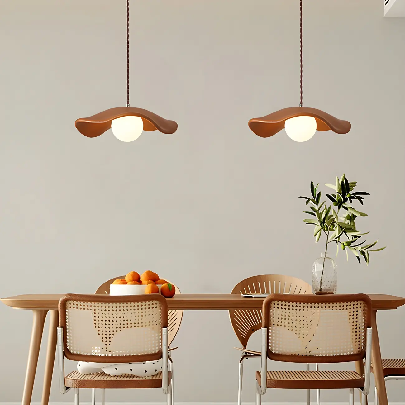 Mini Resin Saucer Pendant Light for Kitchen Island Hanging  Image - 6 | homeyfad