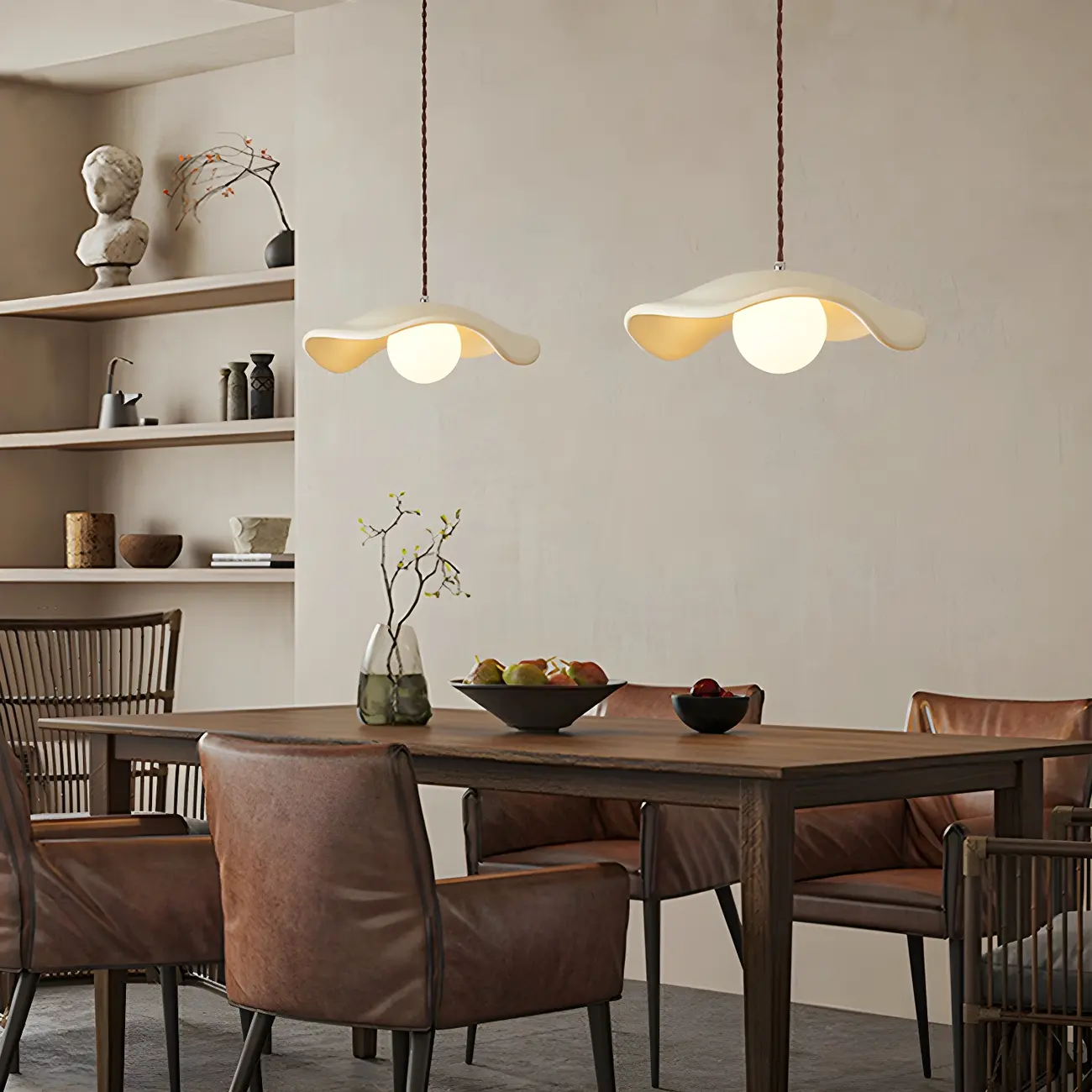 Mini Resin Saucer Pendant Light for Kitchen Island Hanging  Image - 13 | homeyfad