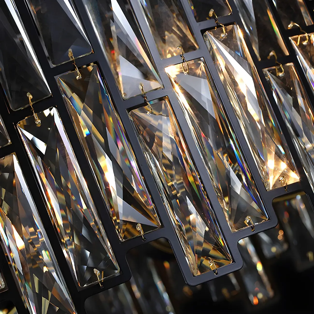 Contemporary Oval Crystal Kitchen Pendant Light Image - 7