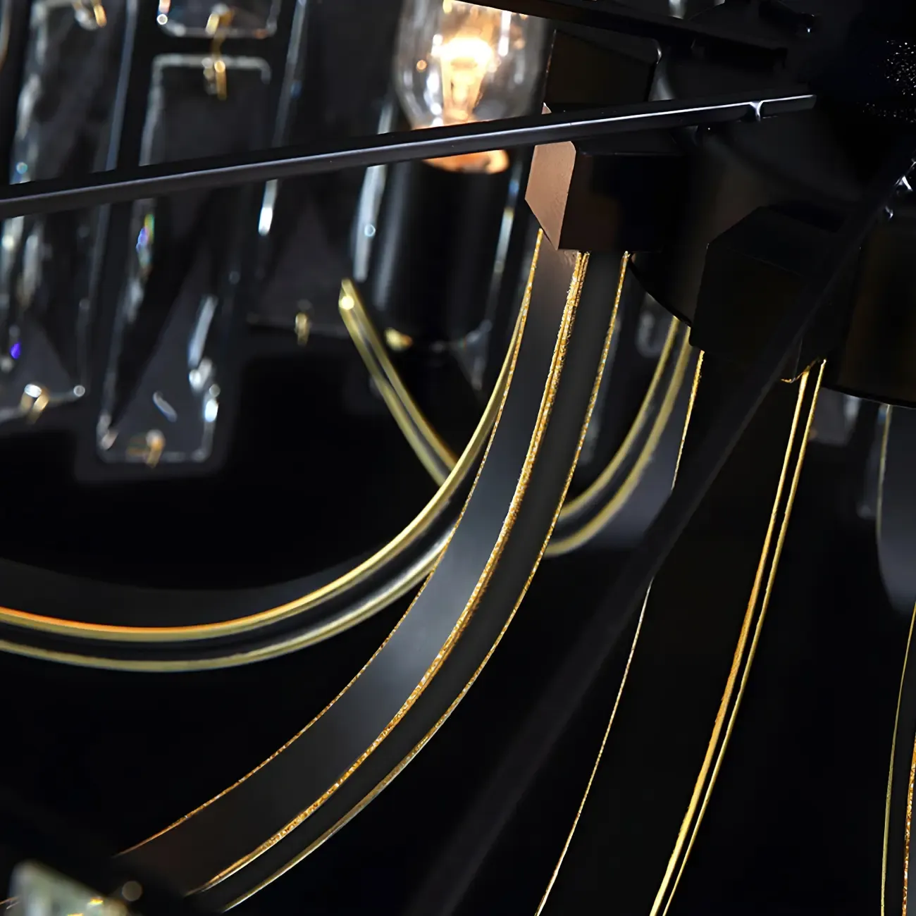 Contemporary Oval Crystal Kitchen Pendant Light Image - 10