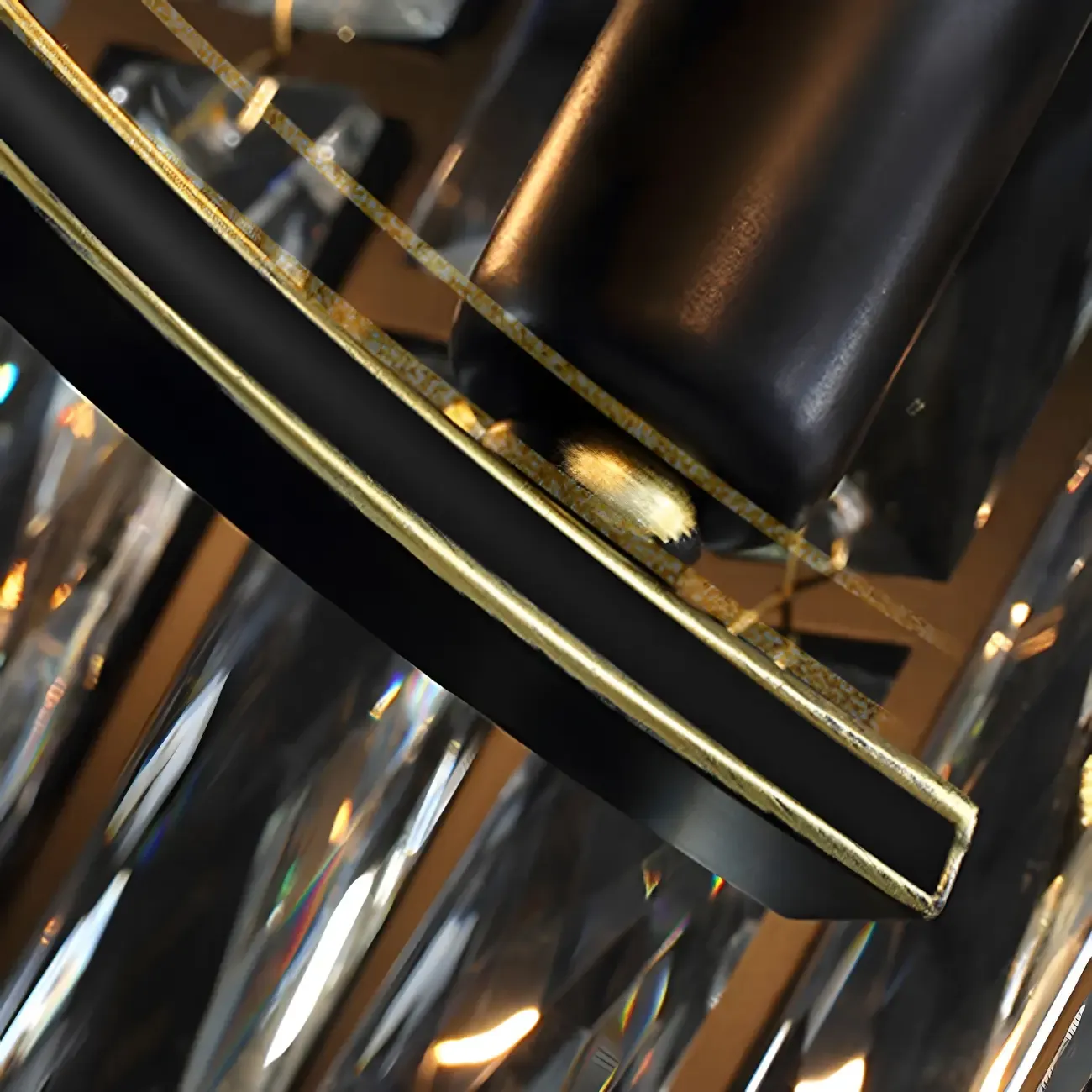 Contemporary Oval Crystal Kitchen Pendant Light Image - 11