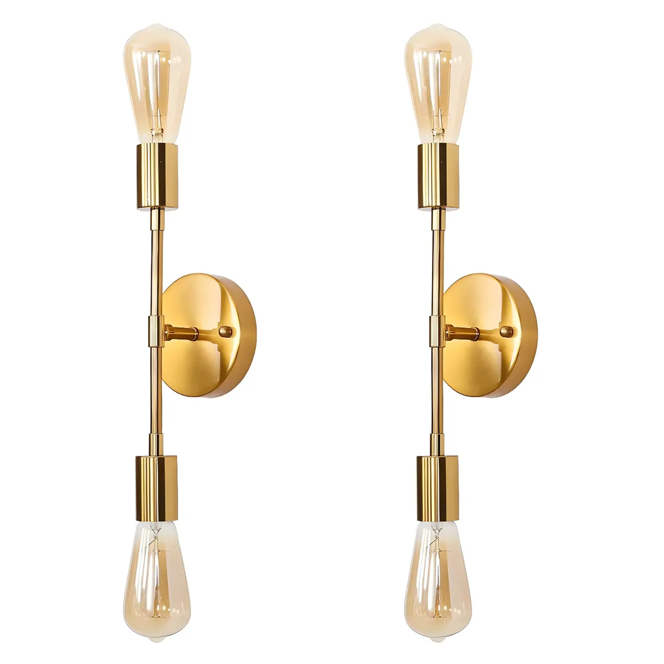 Modern Gold Up Down Bathroom Vanity Light | homeyfad