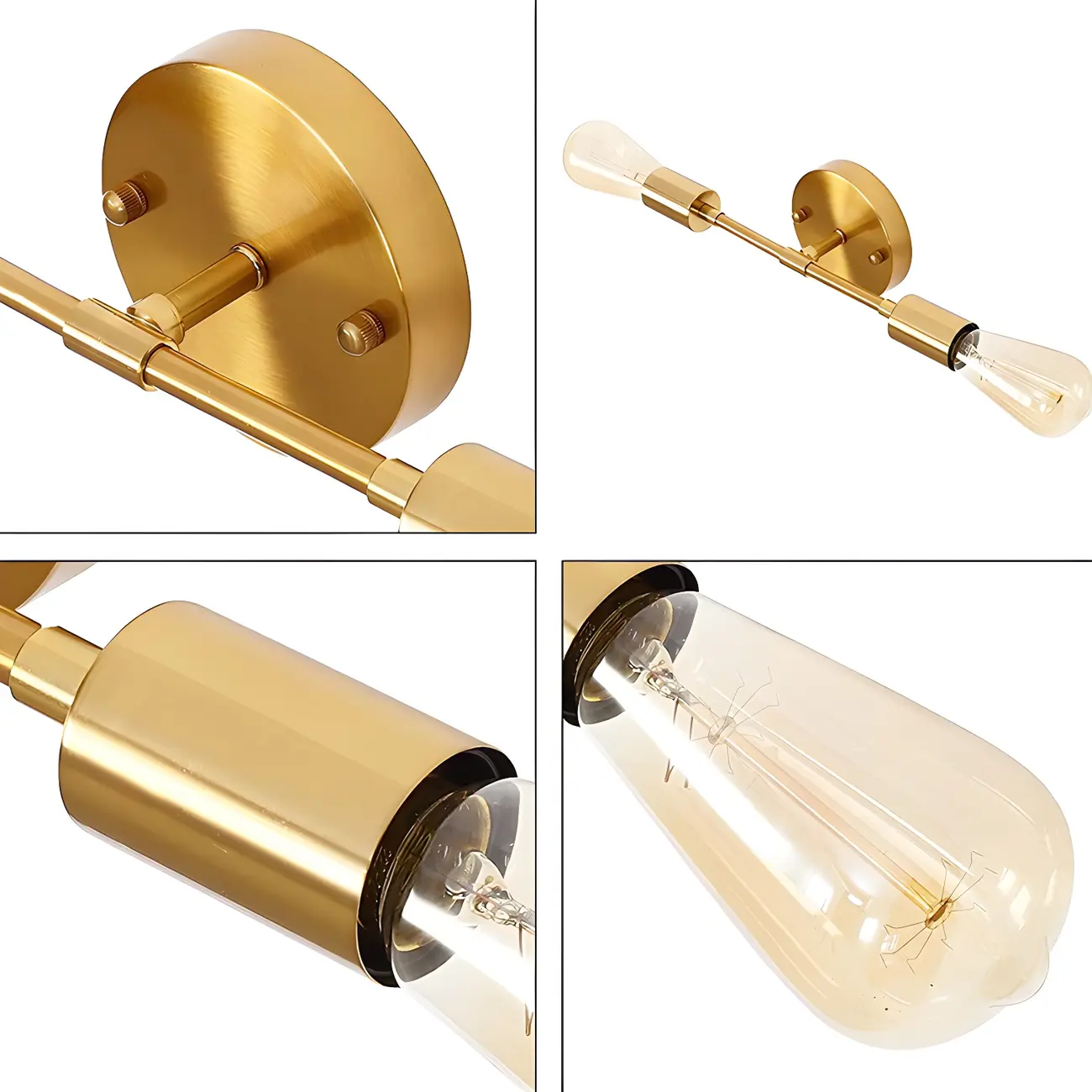 Modern Gold Up Down Bathroom Vanity Light | homeyfad