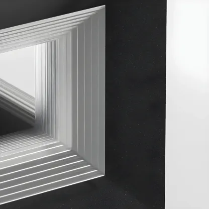 Smooth Black Metal Cubic Post Cap Light Image - 12