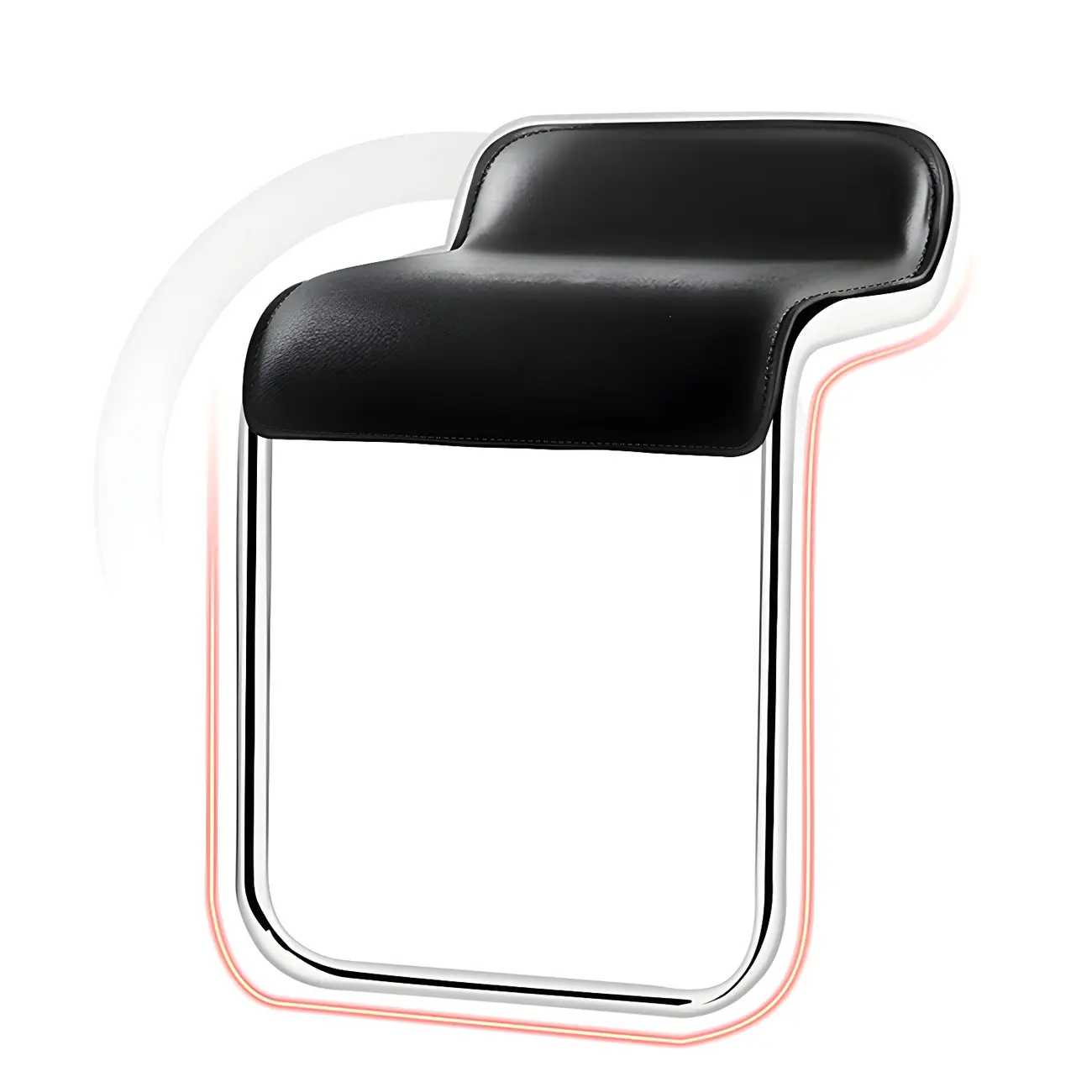 Elegant Metal Adjustable Bar Stools with Leather Seat for Kitchen Image - 14 | homeyfad