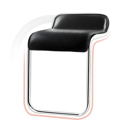 Elegant Metal Adjustable Bar Stools with Leather Seat for Kitchen Image - 14