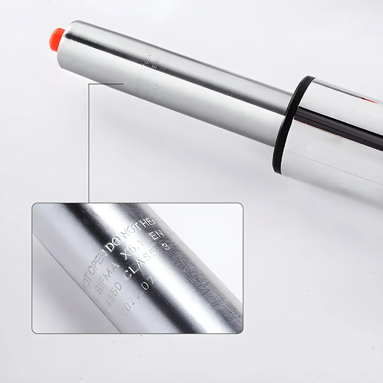 Elegant Metal Adjustable Bar Stools with Leather Seat for Kitchen Image - 16