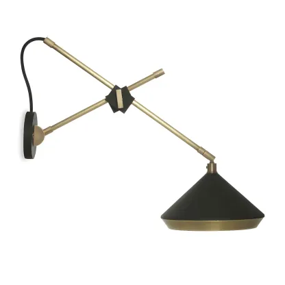 Modern Metal Adjustable Swing Arm Wall Light Image - 3
