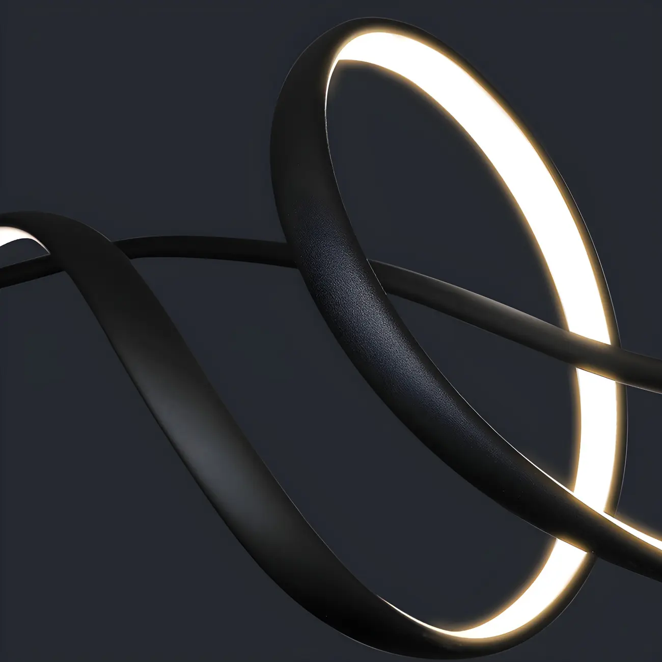 Abstract Modern Black Linear Island Pendant Light Image - 4 | homeyfad