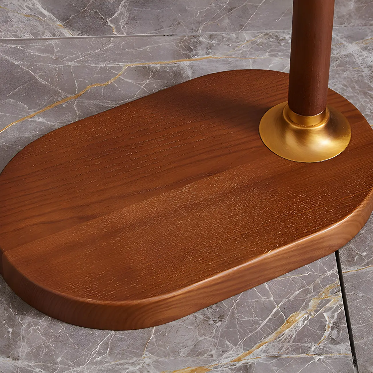 Brown Adjustable Metal Balance Arm Floor Lamp for Living Room Image - 8 | homeyfad